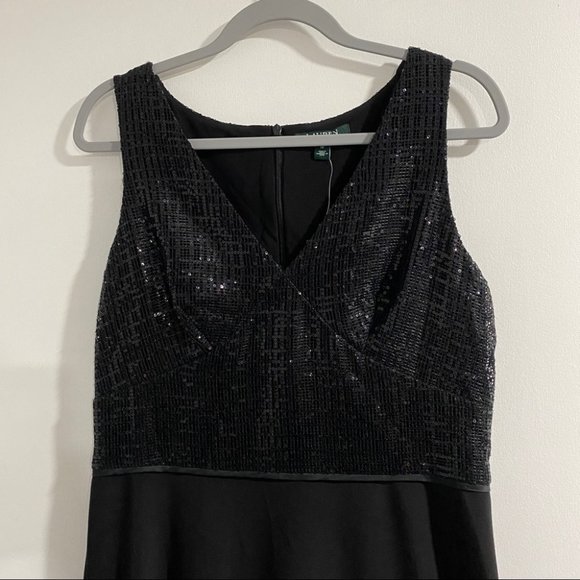 NWT Ralph Lauren Zorea Sequin Gown Dress Maxi - Picture 6 of 12